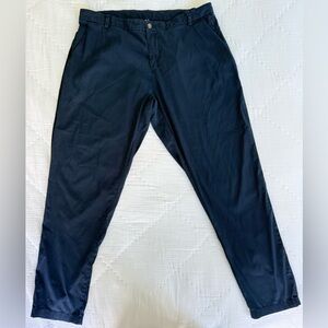 Lululemon Men’s Commission Slim Fit Pants 38 Navy Blue ABC Style Comfort Stretch